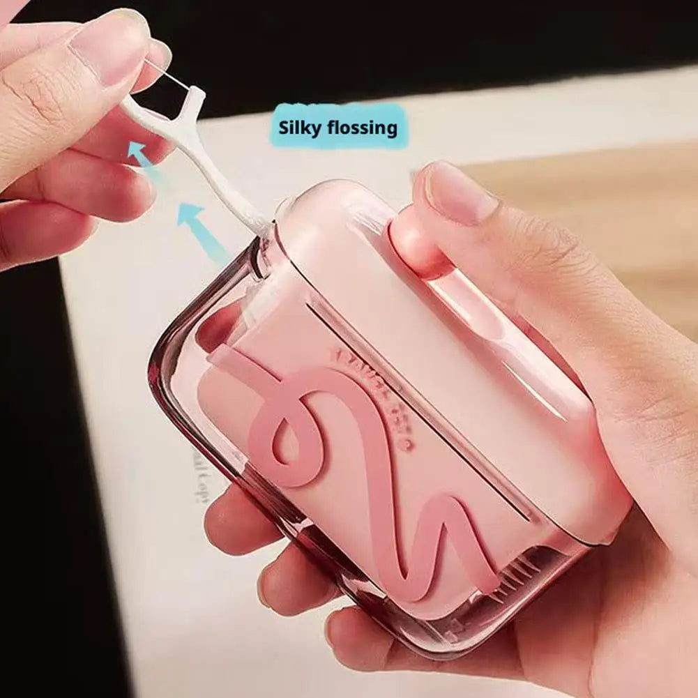 Automatic Pop-Up Dental Floss Pick Dispenser Travel Case Floss Pick Dispenser Axl