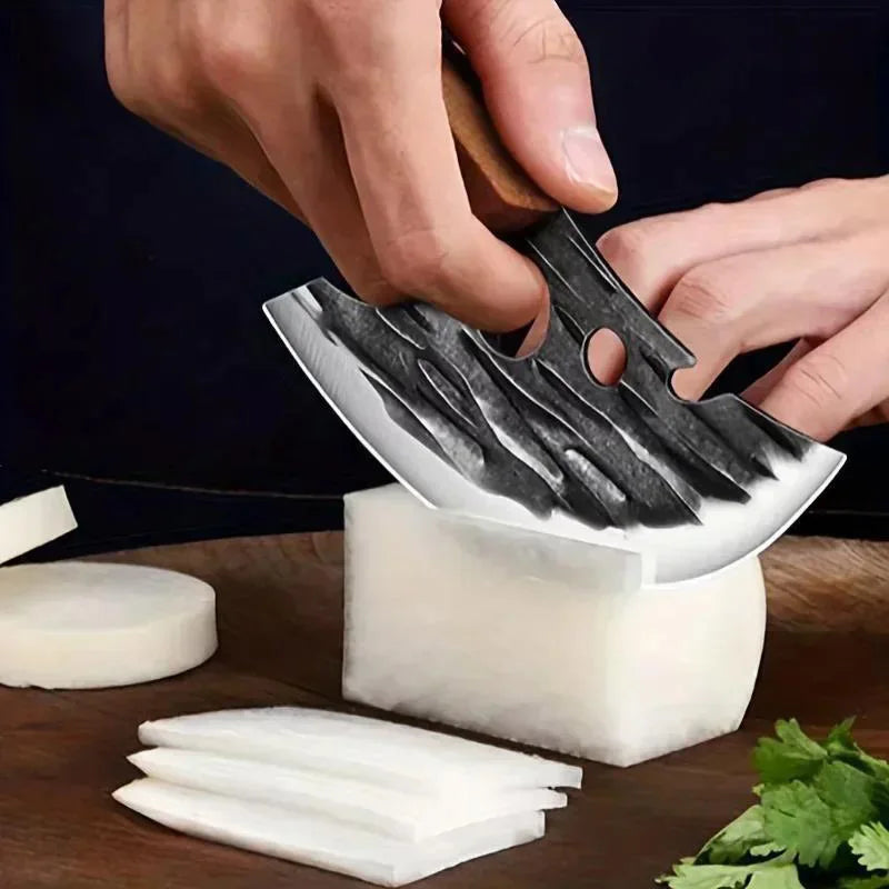 InLeung Hand Forged Stainless Steel Cleaver & Boning Knife Kitchen Cleaver Knife Axl