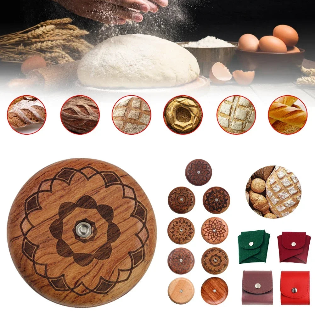 Bread Lame Scoring Tool – Wood Handle & 5 Razor Blades Bread Scoring Lame Axl