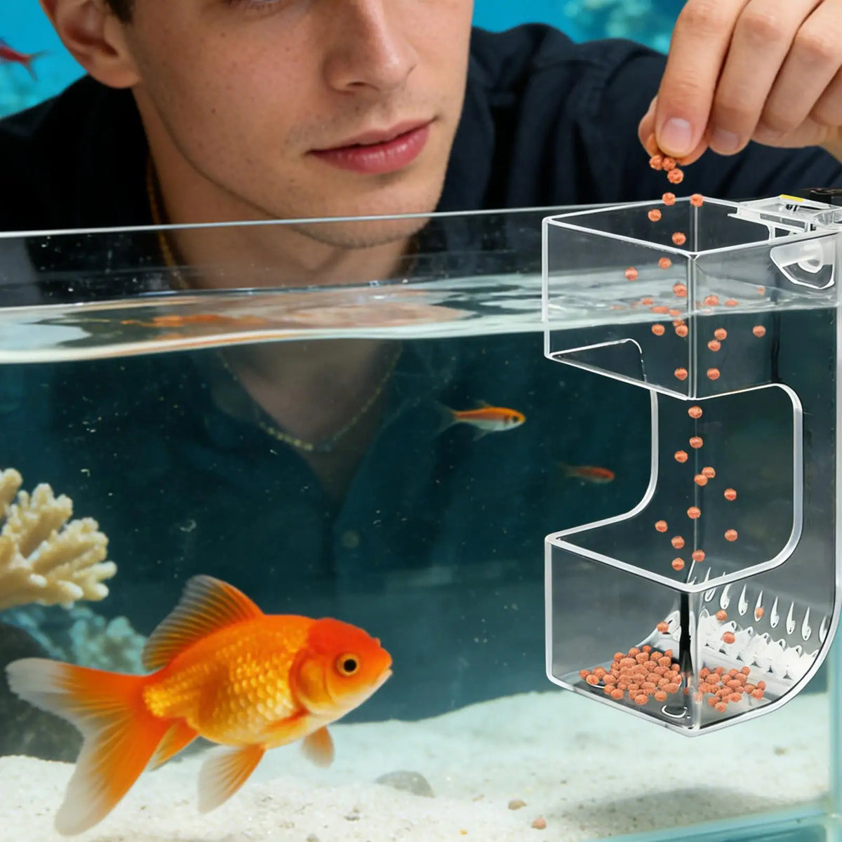 Aquarium Floating Feeding Ring – Fish Tank Food Tray Feeder Aquarium Fish Feeder Axl