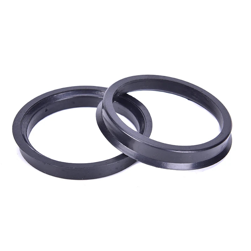 Hub Centric Rings 66.6mm to 57.1mm – 4-Pack Black Polycarbonate Wheel Hub Rings Axl