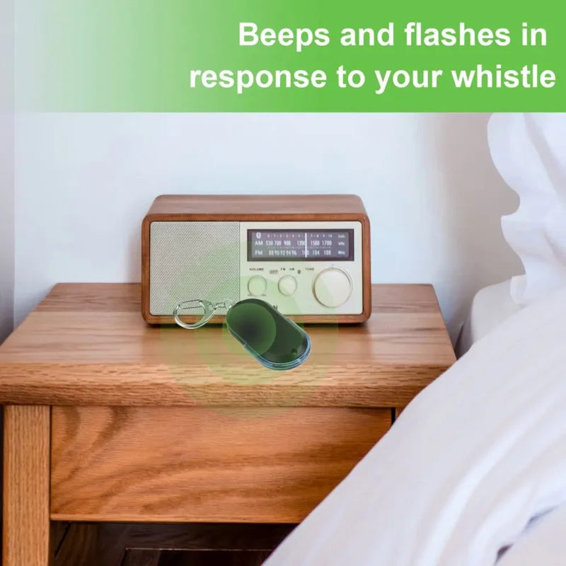Whistle Key Finder Keychain with LED Torch – Sound Activated Key Finder Keychain Axl