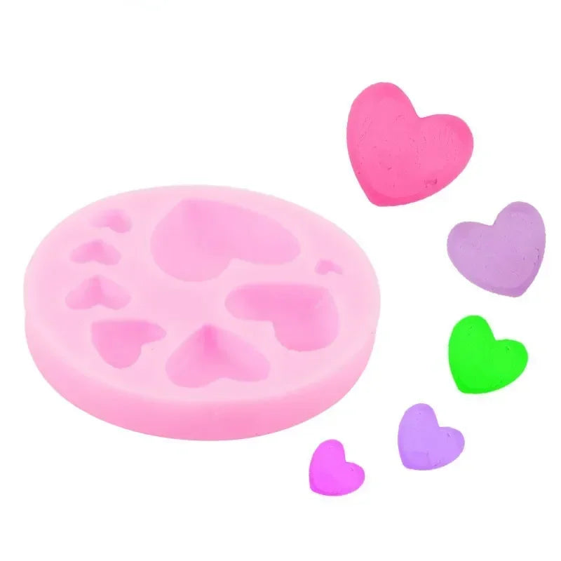 Heart Silicone Fondant Mold – DIY Chocolate & Cake Decorating Fondant Baking Mold Axl