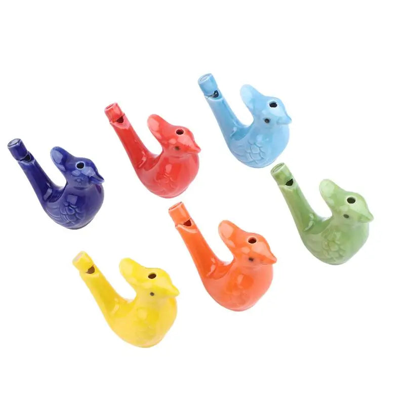 Ceramic Bird Water Whistle Set – Colorful Musical Toy 1–5 Pcs Ceramic Whistle Toy Axl