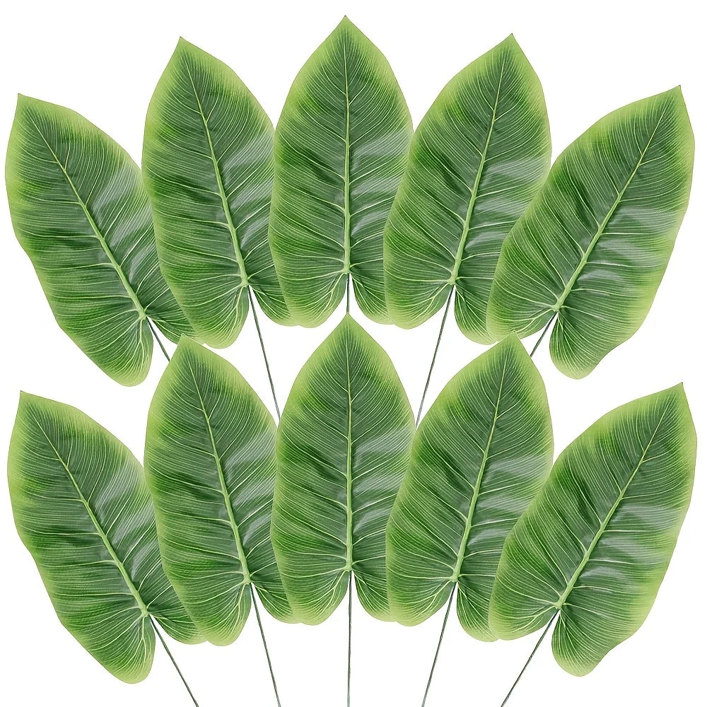 Realistic Artificial Banana Leaf Palm Branches | Fabric Decor Artificial Leaf Branches Axl
