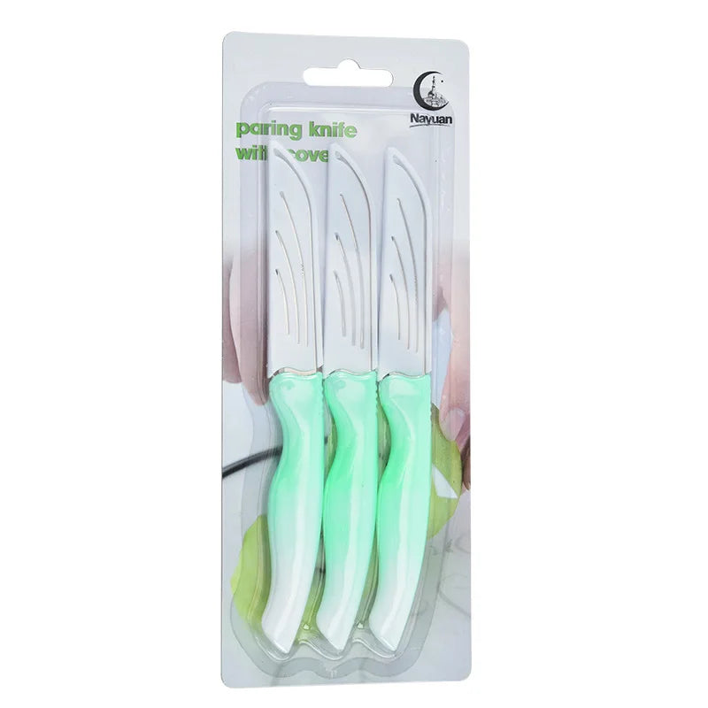4-Piece Gradient Stainless Steel Paring Knife Set | Kitchen Knives Paring Knife Set Axl 3 in a box B