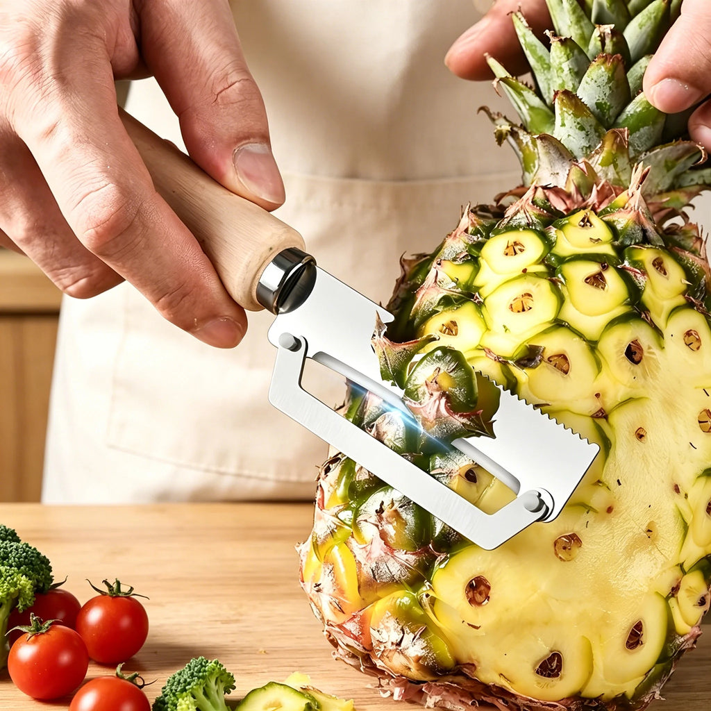 Stainless Steel Vegetable Peeler & Grater – Wood Handle Vegetable Peeler Axl
