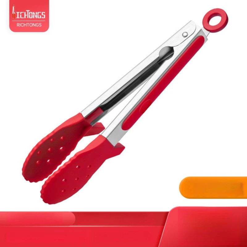 Heavy Duty Silicone Food Tongs – Heat Resistant BBQ Kitchen Kitchen Cooking Tongs Axl