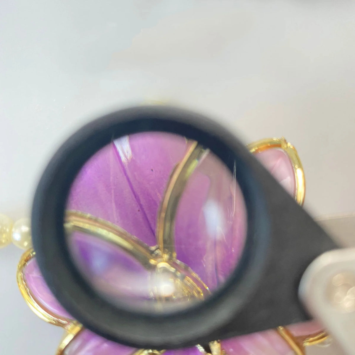Double-Layer LED Loupe – High-Power Jewelry & Antique Magnifier Jewelry Loupe Axl