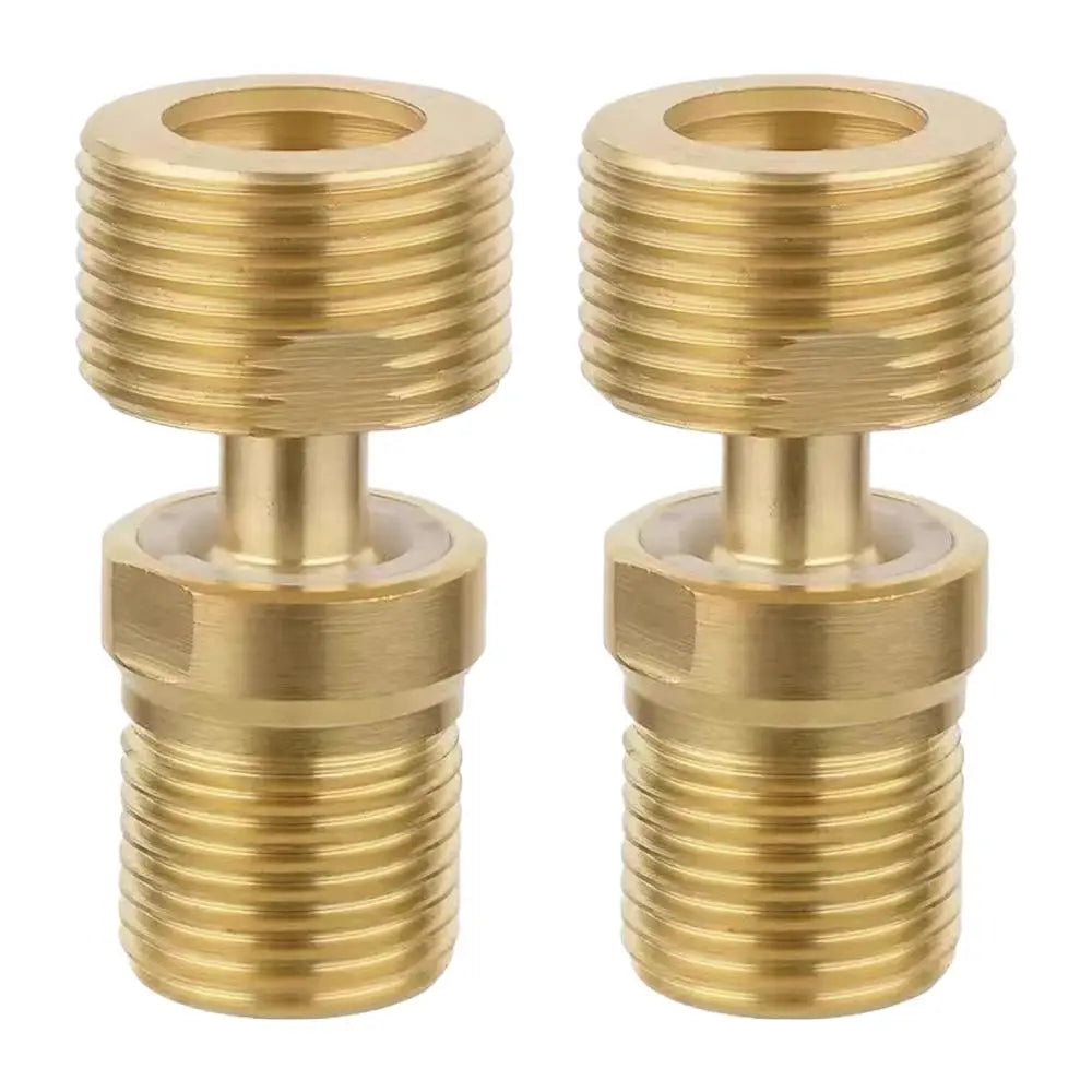 2-Pack Copper 360° Rotatable Angled Shower Faucet Adapter Plumbing Faucet Adapter Axl 2pcs