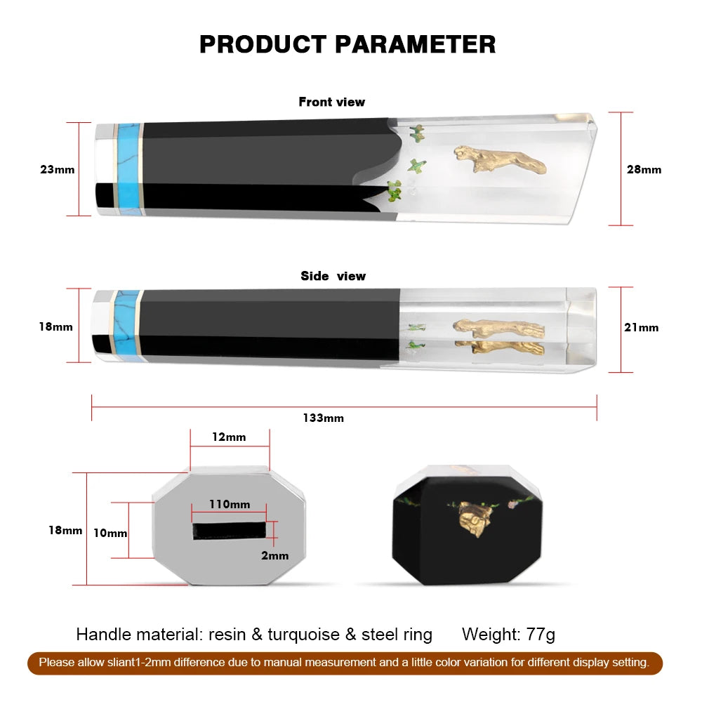 Resin Octagonal Knife Handle – DIY Chef & Sashimi Knife Making Knife Handle Axl