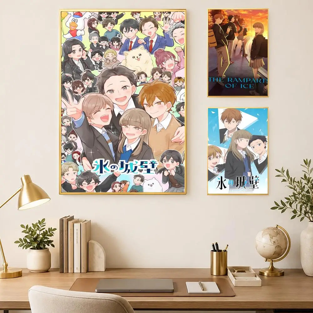 Anime Ramparts of Ice Self-Stick HD Wall Art Poster Anime Wall Poster Axl