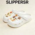 Women's Cartoon EVA Clogs – Thick-Sole Non-Slip Beach Sandals Women's EVA Clogs Axl White 35-36