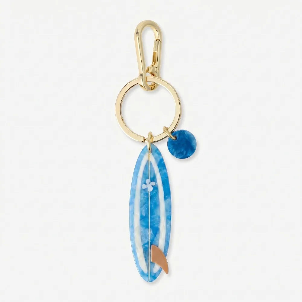 Retro Ocean Acrylic Keychain – Surfboard Crab Bag Charm Pendant Acrylic Keychain Charm Axl Style 13