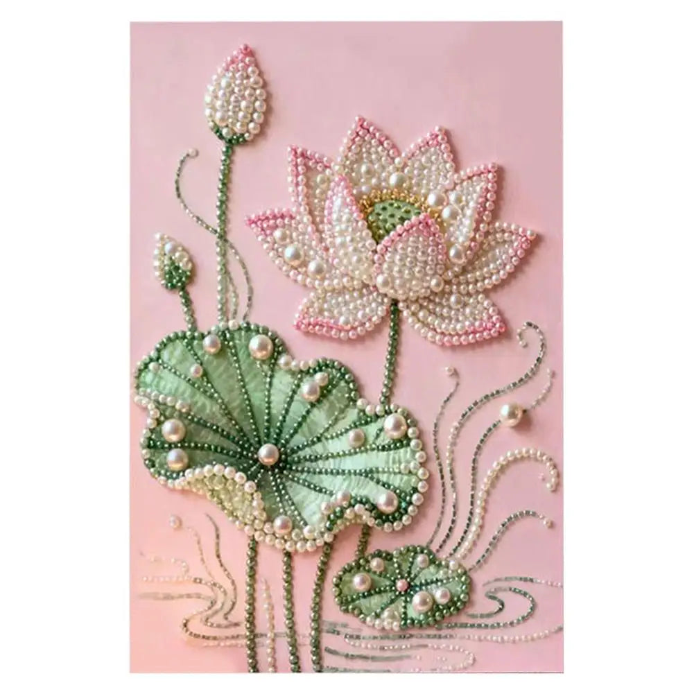 DIY Pearl Gem Painting Kit – Floral Art for Adults 20×30cm DIY Gem Painting Kit Axl E