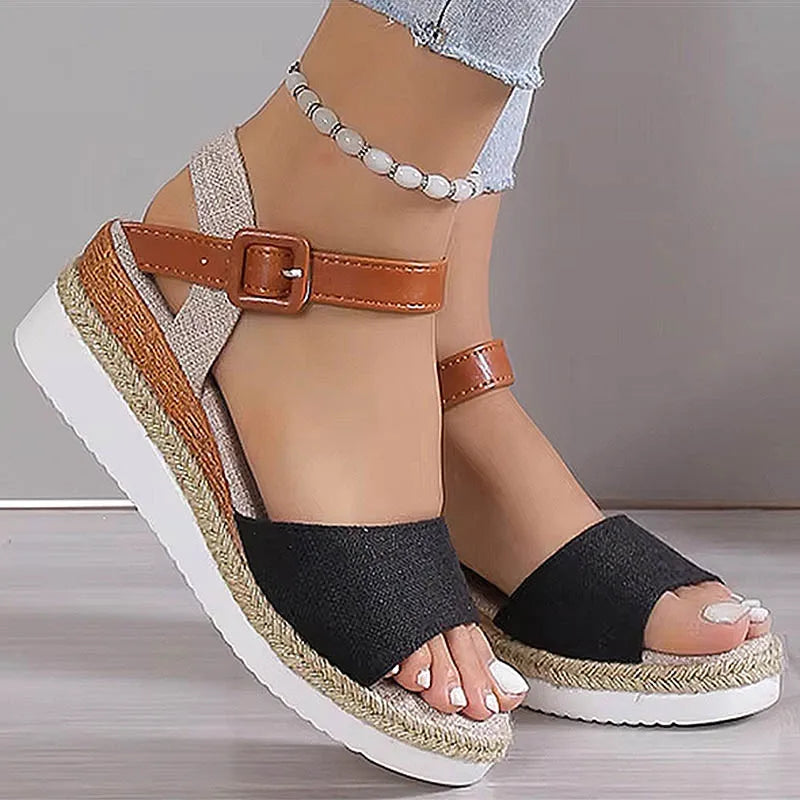 HAJINK Women's Wedge Platform Sandals – Lightweight Summer Wedge Platform Sandals Axl