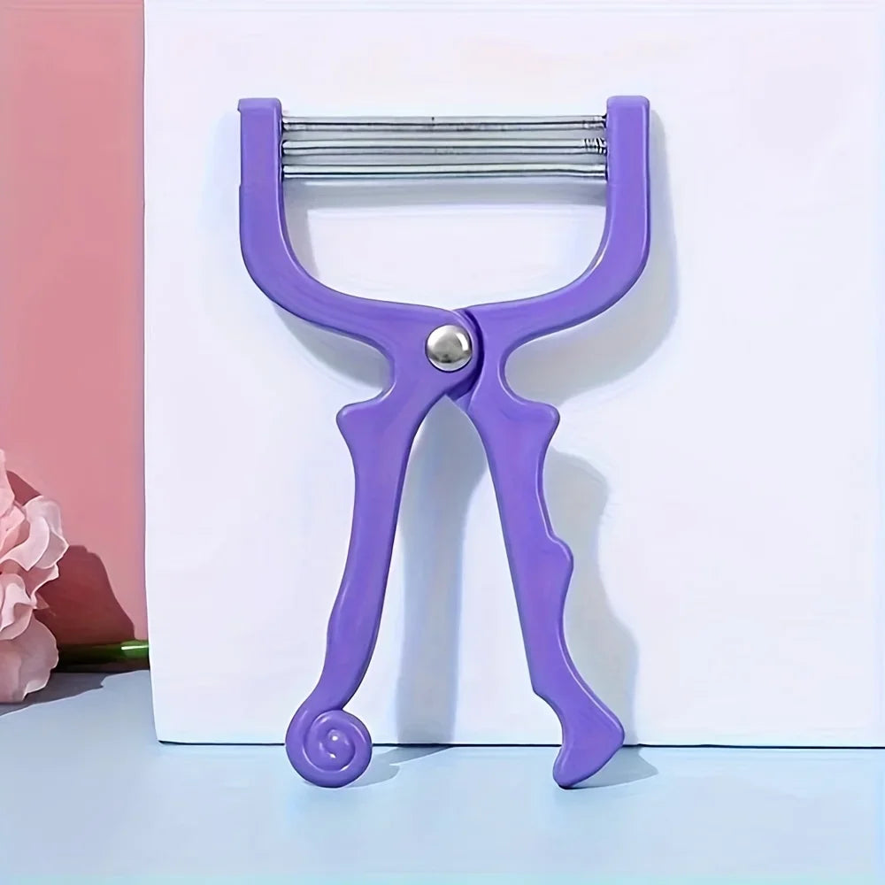 Portable Spring Facial Hair Remover Tool for Women – Manual Facial Hair Remover Axl
