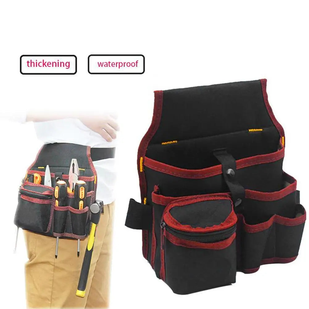 Electrician Tool Belt Bag – Oxford Cloth Waist Pouch Organizer Tool Belt Bag Axl