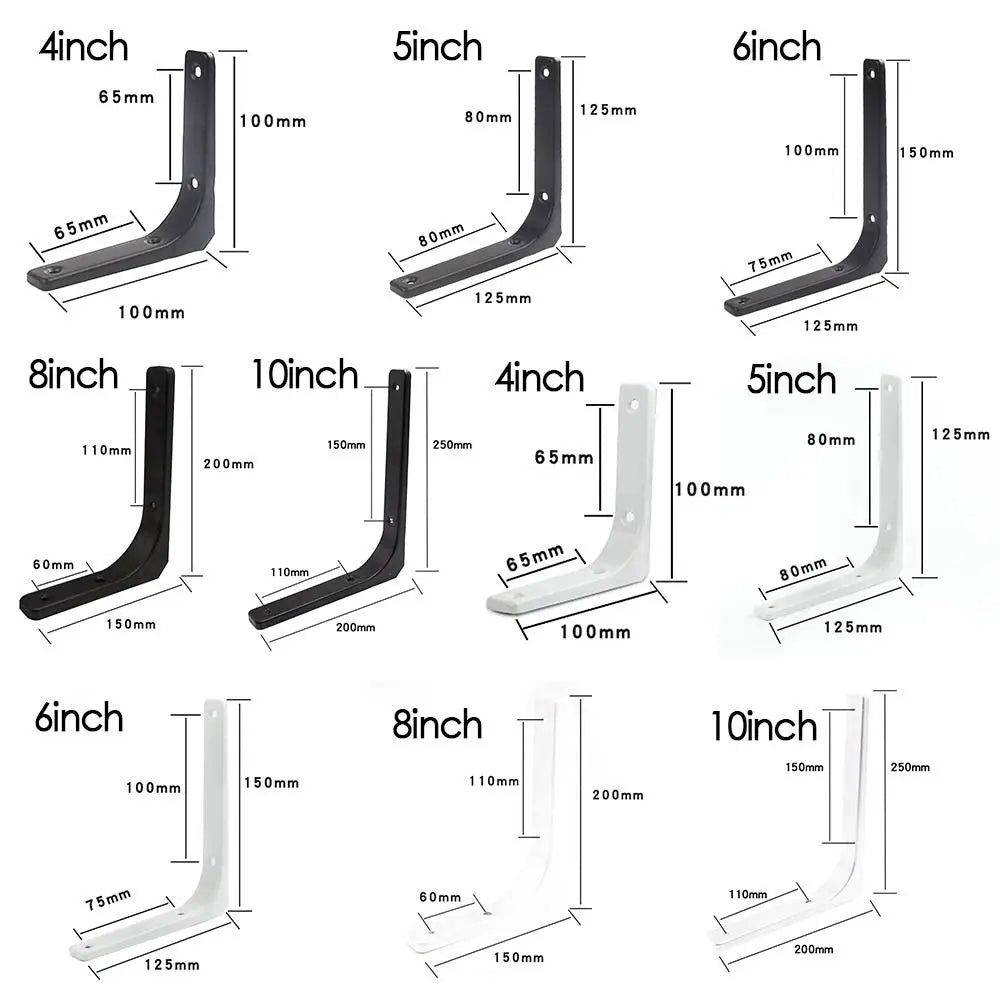 Steel Triangle Shelf Bracket – Wall Mounted Angle Support Shelf Bracket Axl