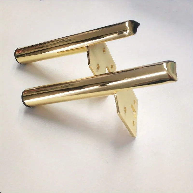 4-Pack Gold Metal Furniture Legs – Tables, Cabinets & Sofas Furniture Legs Axl