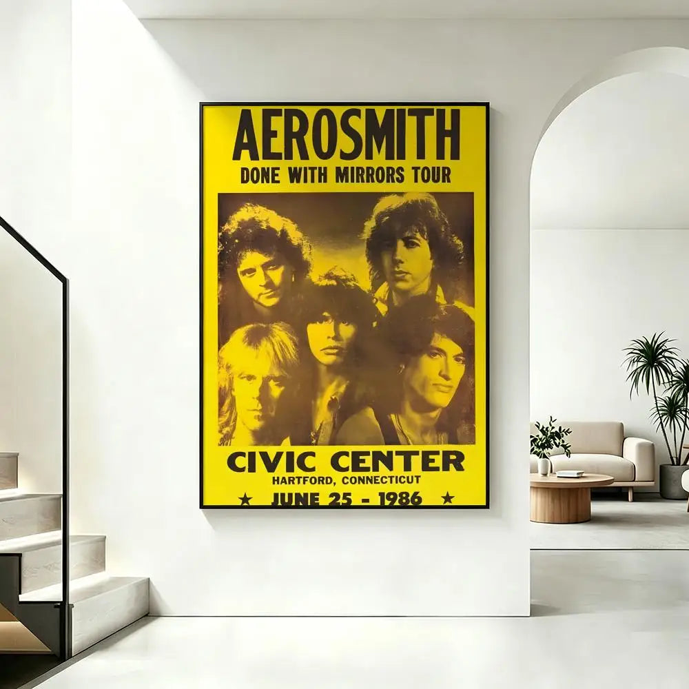 Aerosmith HD Poster – Waterproof Music Wall Art Decor Music Wall Poster Axl