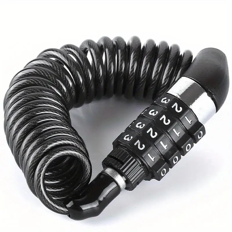 Bike Wire Chain Lock – Combination Password for Bikes & Helmets Bike Cable Lock Axl