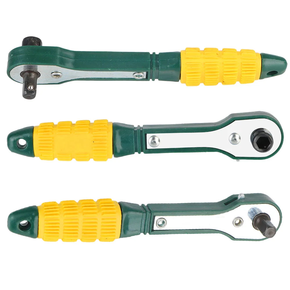 NICEYARD 1/4" Adjustable Ratchet Wrench – Quick Socket Driver Tool Ratchet Wrench Axl green
