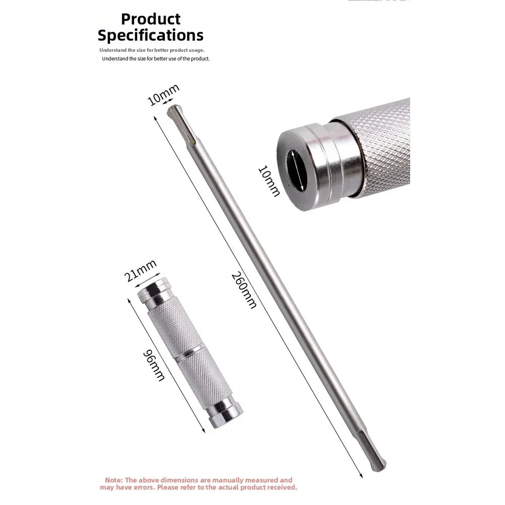 SDS Plus Extension Rod – Double-Headed Quick Release Adapter Drill Extension Rod Axl