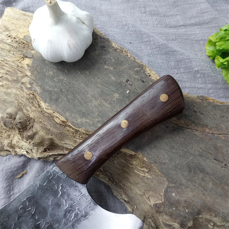 Handmade Full Tang Forged Chef Knife – High-Carbon Steel & Wood Forged Chef Knife Axl