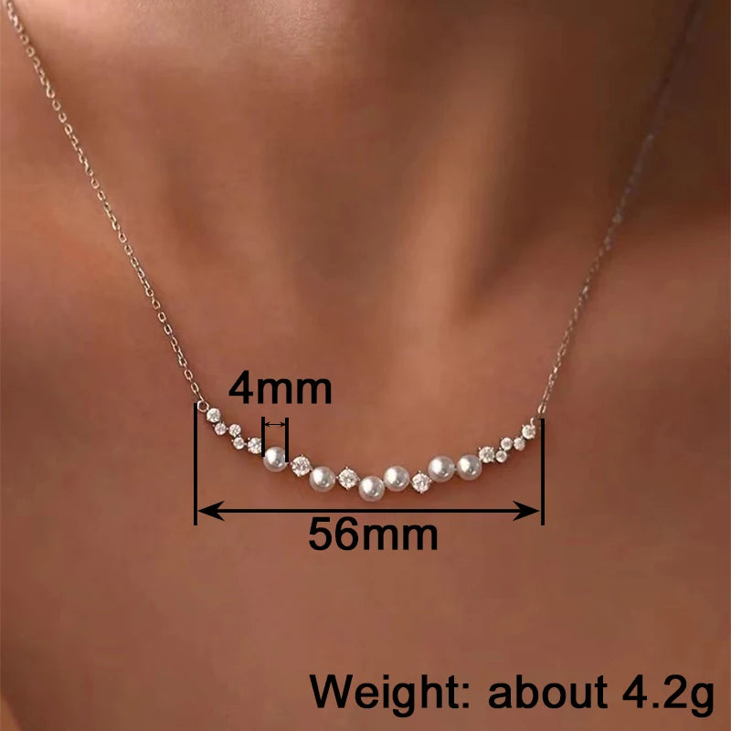 Huitan Imitation Pearl Pendant Necklace | Women's Fashion Jewelry Pearl Pendant Necklace Axl