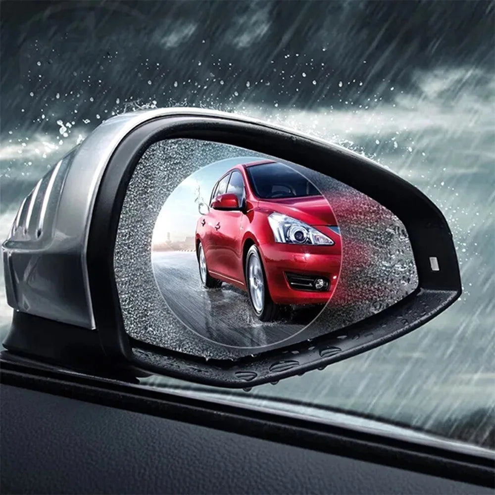 2-Pack Car Rearview Mirror Anti-Fog Waterproof Protective Film Mirror Protective Film Axl