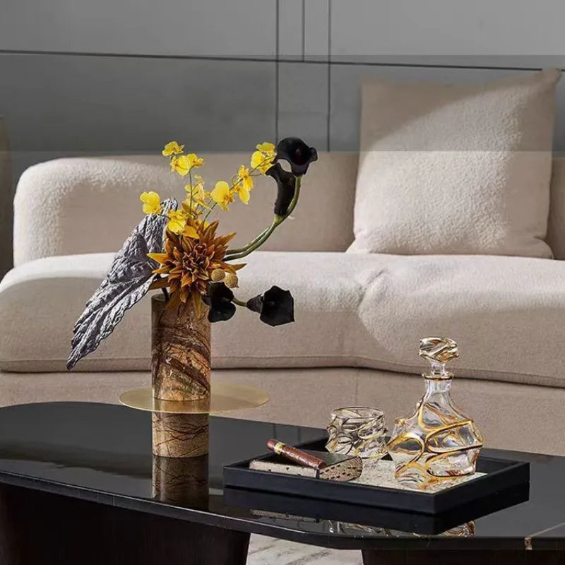 Modern Luxury Stainless Steel Vase Figurine | Home Decor Decorative Vase Figurine Axl