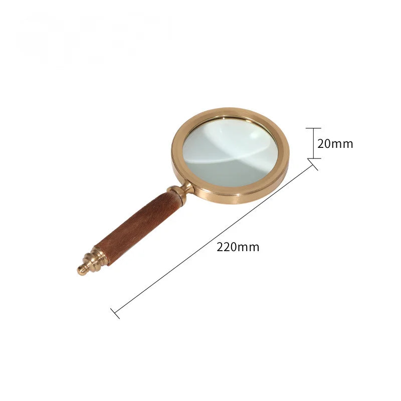 Antique Bronze Magnifying Glass – Vintage Home & Office Decor Decorative Magnifying Glass Axl