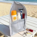 Large PVC Cosmetic Bag – Waterproof Standing Toiletry Organizer Cosmetic Toiletry Bag Axl Gray