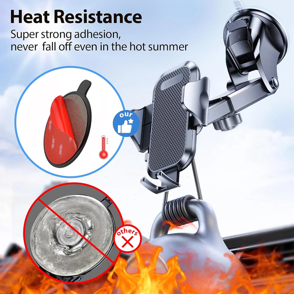 Universal Adhesive Dashboard Mounting Disk for Suction Cup Holder Car Mount Pad Axl