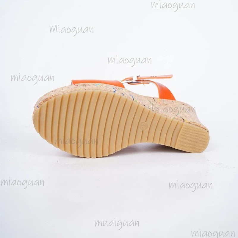 Women's Wedge Platform Sandals – High Heel Gladiator Slip-On Wedge Platform Sandals Axl