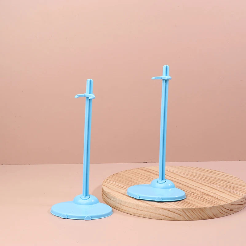 2PCS Clear Doll Display Stand – 1/6 Figure & Toy Holder Doll Display Stand Axl Blue