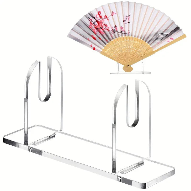 Acrylic Fan Display Stand – Foldable Holder for Hand Fans Fan Display Stand Axl
