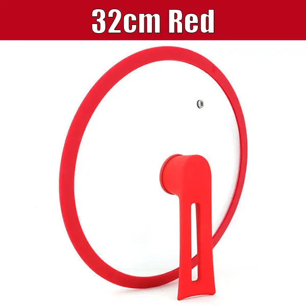 Universal Tempered Glass Pan Lid 24–32cm | Silicone Rim Replacement Pan Lid Axl 32cm Red