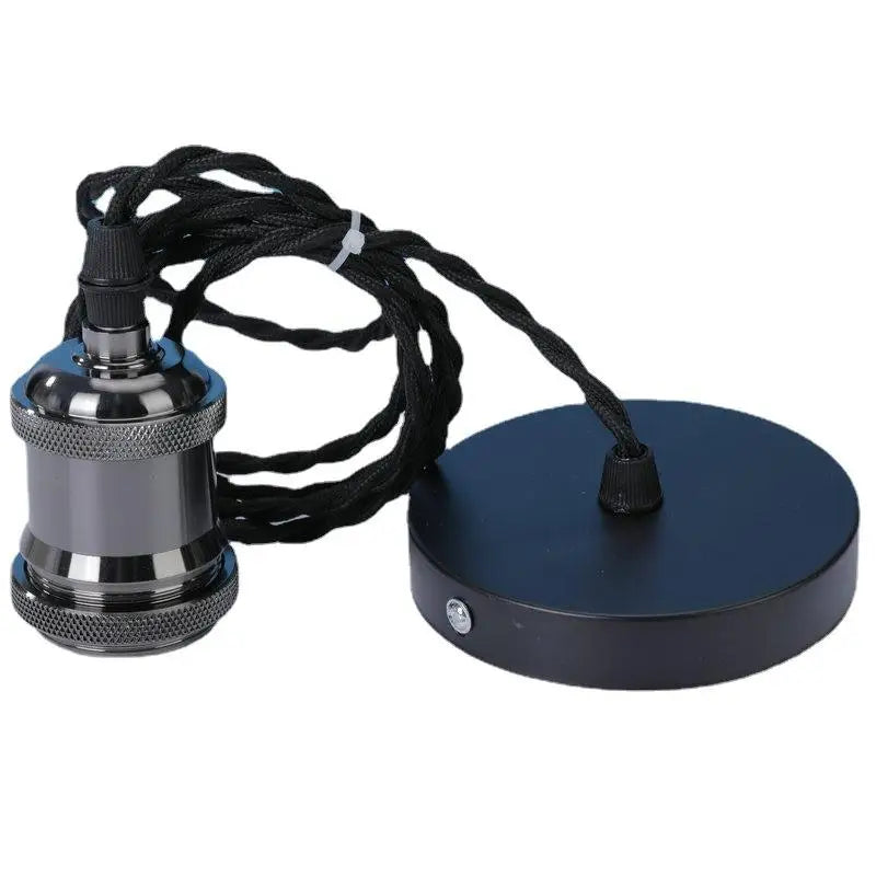 E27 Ceiling Lamp Holder Socket with 100cm Hanging Wire Pendant Lamp Holder Axl