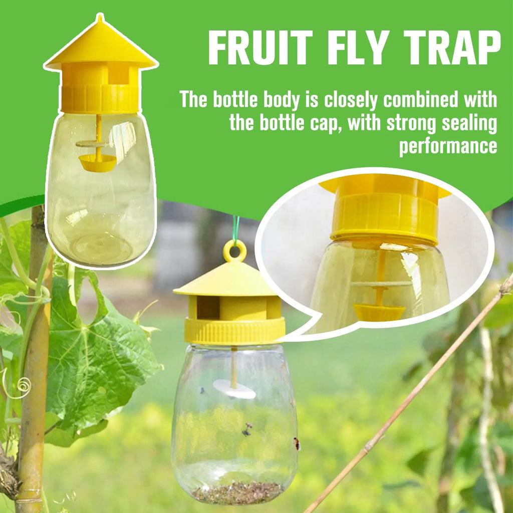 KITPIPI Yellow Fruit Fly Trap – Outdoor Garden Insect Catcher Insect Trap Axl