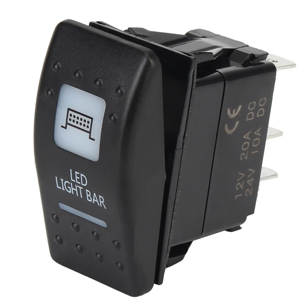 LED Illuminated Rocker Switch for UTV – Can-Am Polaris 20A LED Rocker Switch Axl Headlight