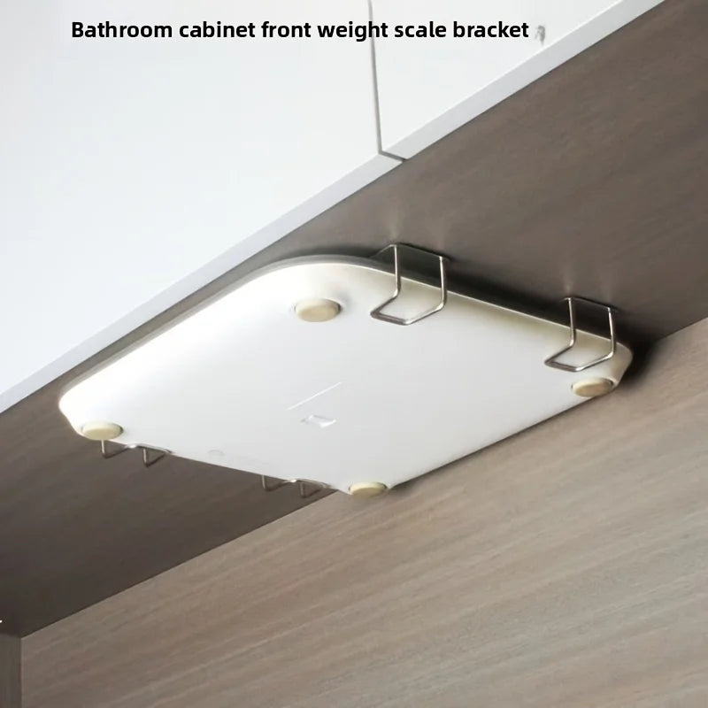 Wall-Mounted Weight Scale Holder | Stainless Steel Bracket Wall Storage Rack Axl