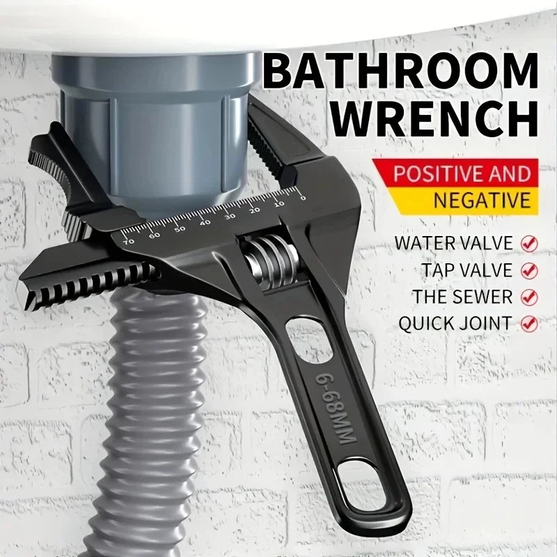 Wide Jaw Basin Wrench – High Carbon Steel Plumbing Tool Basin Wrench Axl