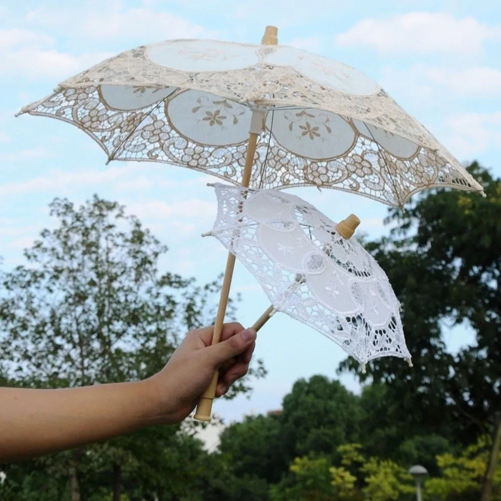 Lace Parasol Umbrella – Wedding Prop & Flower Girl Décor Decorative Lace Parasol Axl
