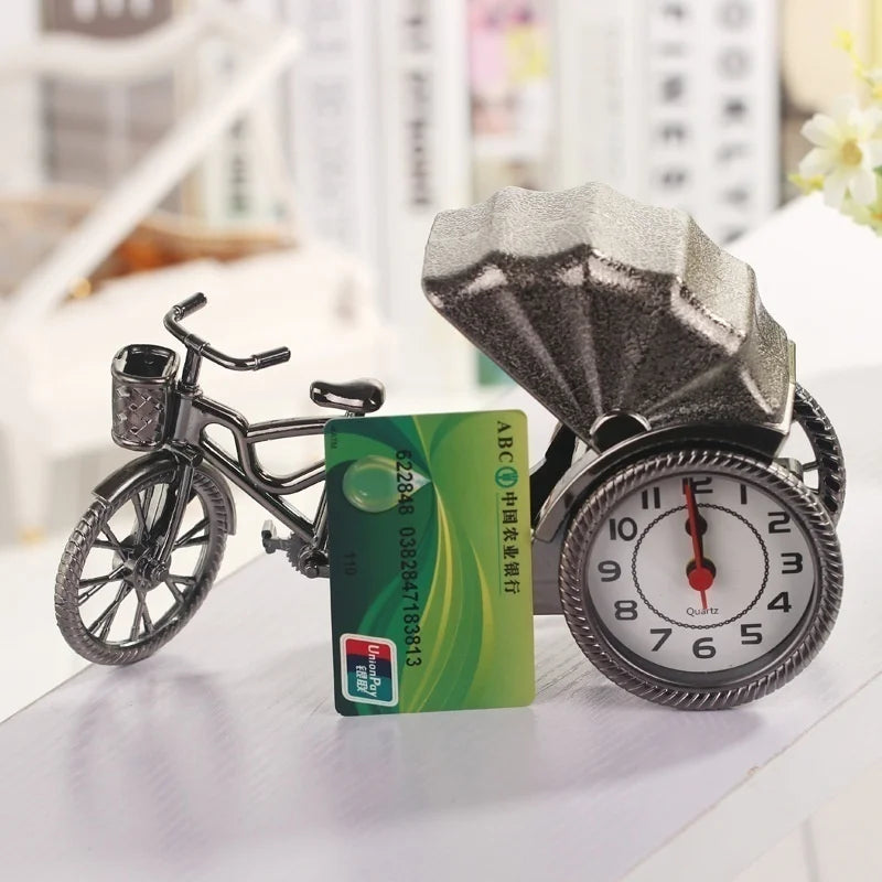 Retro Rickshaw Alarm Clock – Kids Decorative Bedside Clock Decorative Alarm Clock Axl