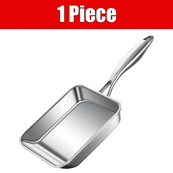 Nonstick Tamagoyaki Pan – 3-Ply Stainless Steel Egg Skillet Omelette Pan Axl 1 Piece