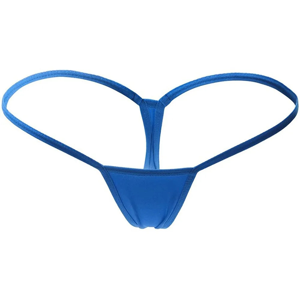 Women's Seamless Low-Rise Thong Underwear | G-String Panties Thong Underwear Axl Blue L 1pc