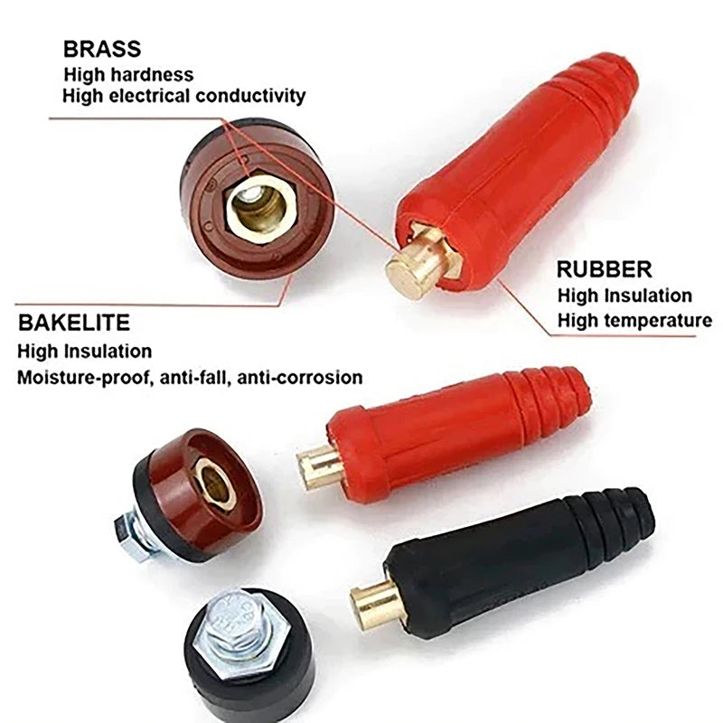 DKJ10-25 Welding Cable Connector – Quick Fit Male & Female Welding Cable Connector Axl