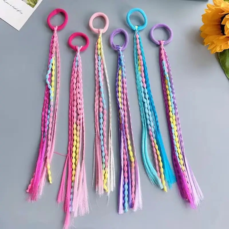 3-Pack Multi-Color Hair Braid Bands – Ponytail & Boxing Braids Hair Braid Bands Axl